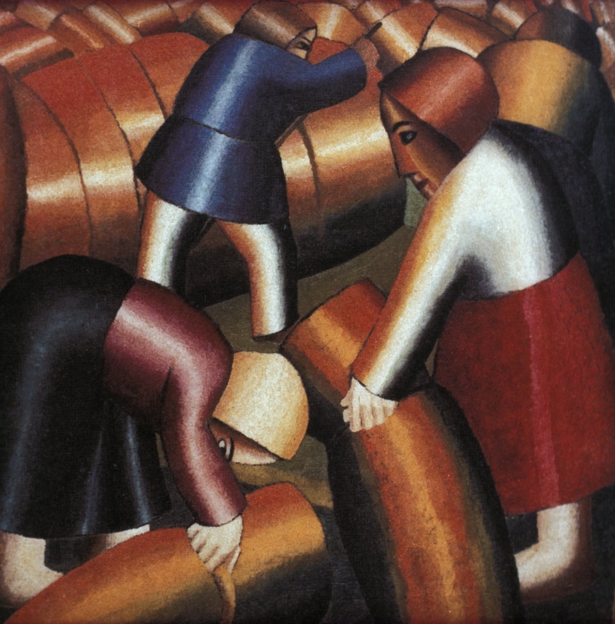 Hooien (1928) een Schilderij door Malevich door Unknown