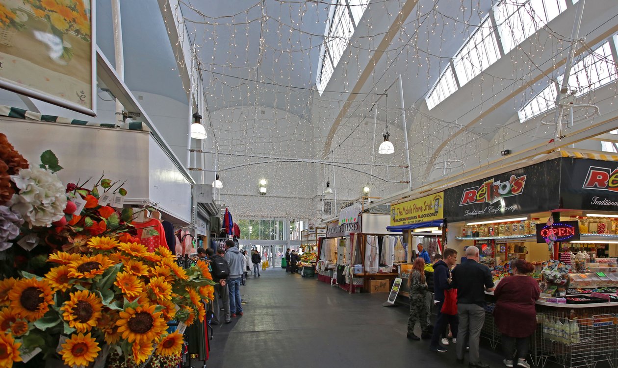 Interieur van de Pannier Markt, Plymouth door Unbekannt Unbekannt