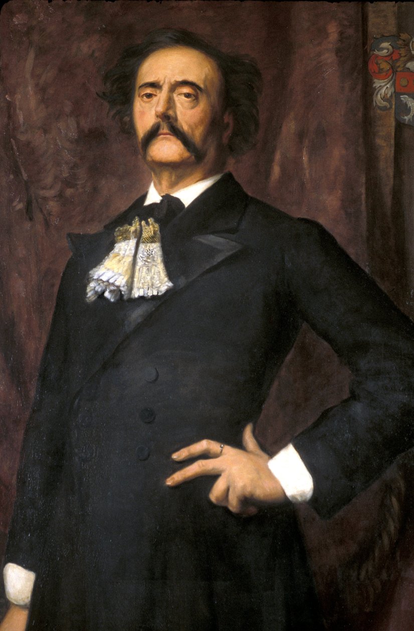 Manche N* 082, Musee de St Sauveur le Viscount, Portret van Jules Barbey d