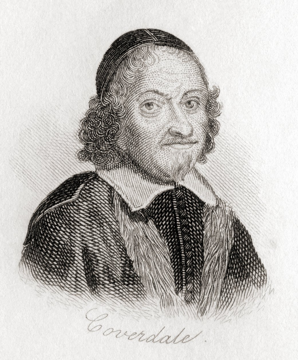Myles Coverdale of Miles Coverdale, 1488-1569 door Unknown