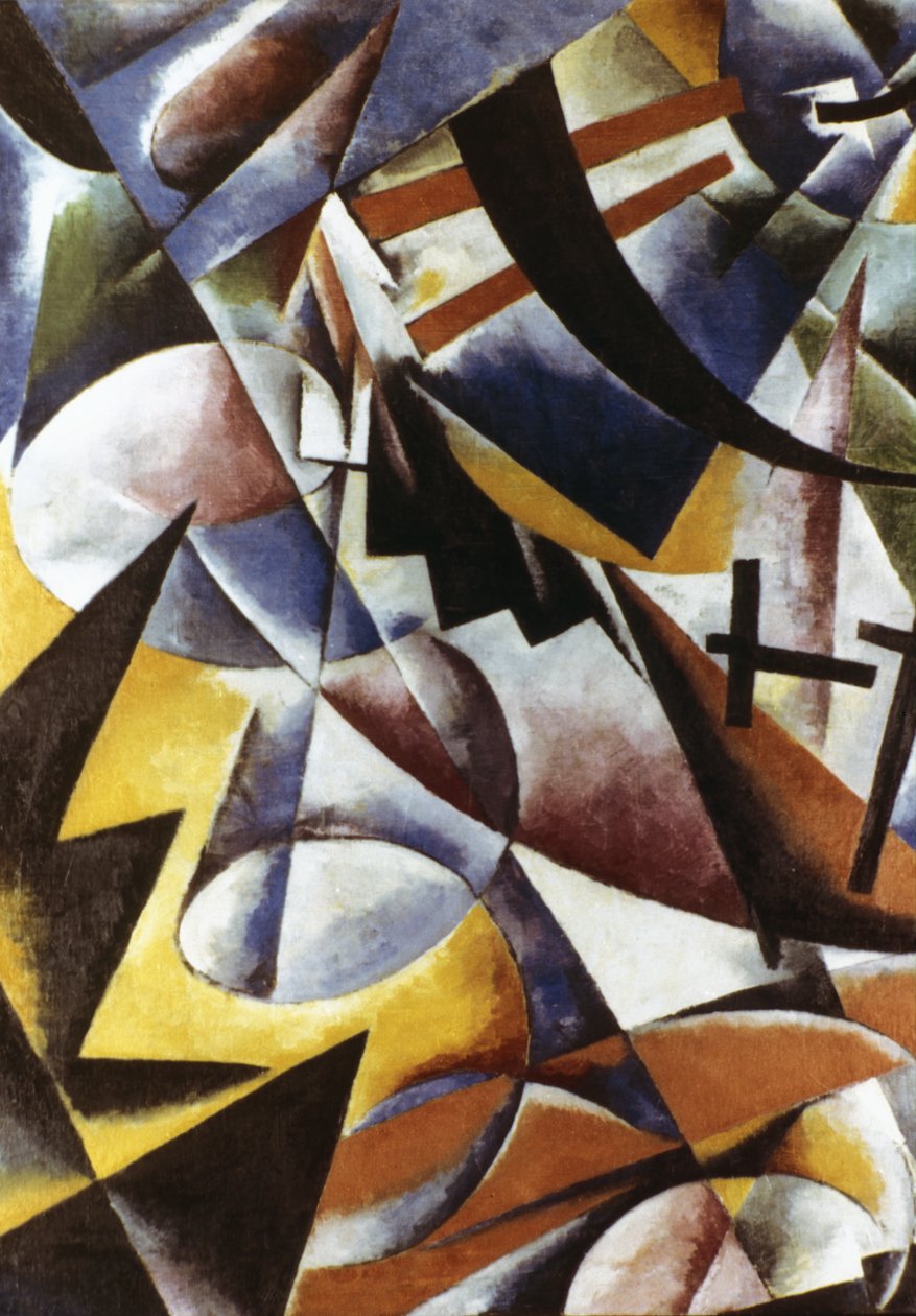 Schilderachtige Constructie (1920) Schilderij door Lyubov Popova (1889 - 1924) door Unknown