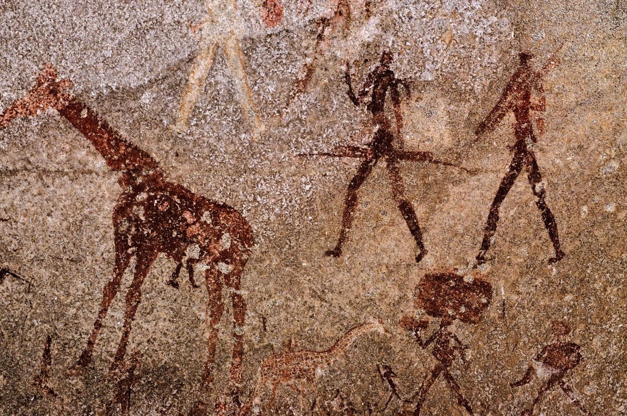 San schilderij, Zuid-Afrika door Unknown
