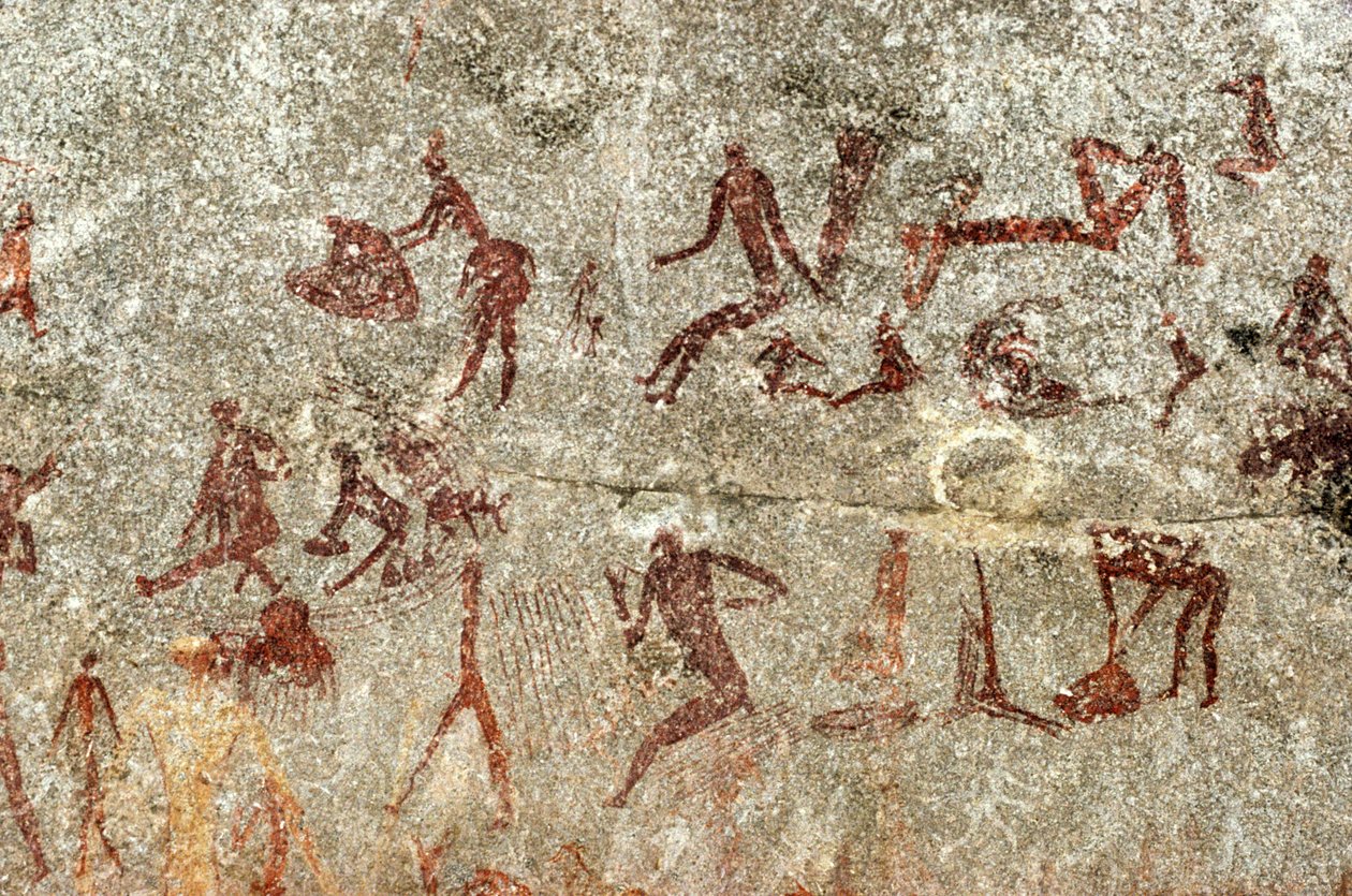 San rotstekeningen, Zuid-Afrika door Unknown