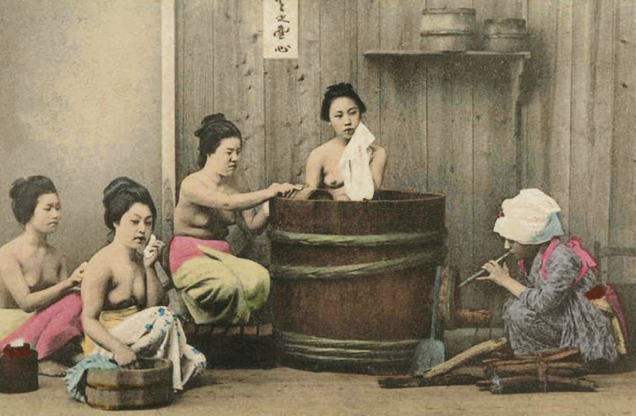 Wasserij in Japan, c.1880 door Unknown