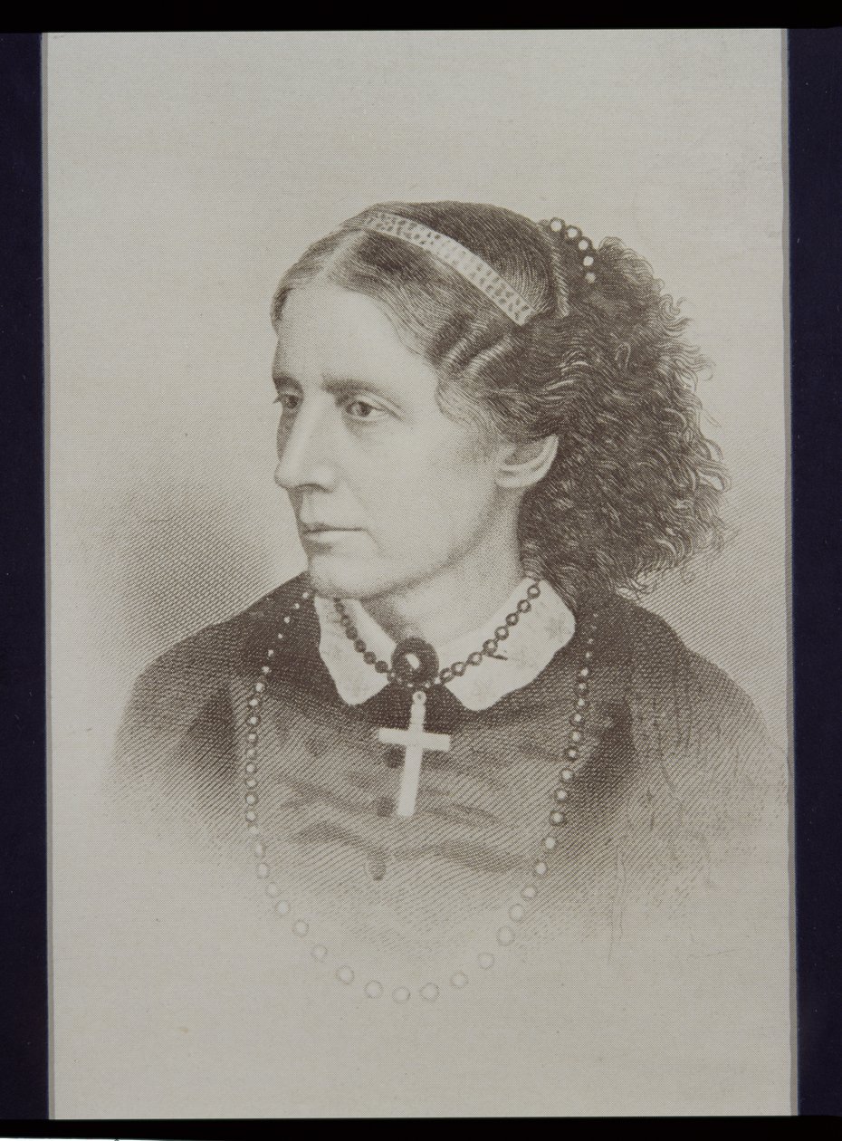 Harriet Beecher Stowe (1811-96) door English School