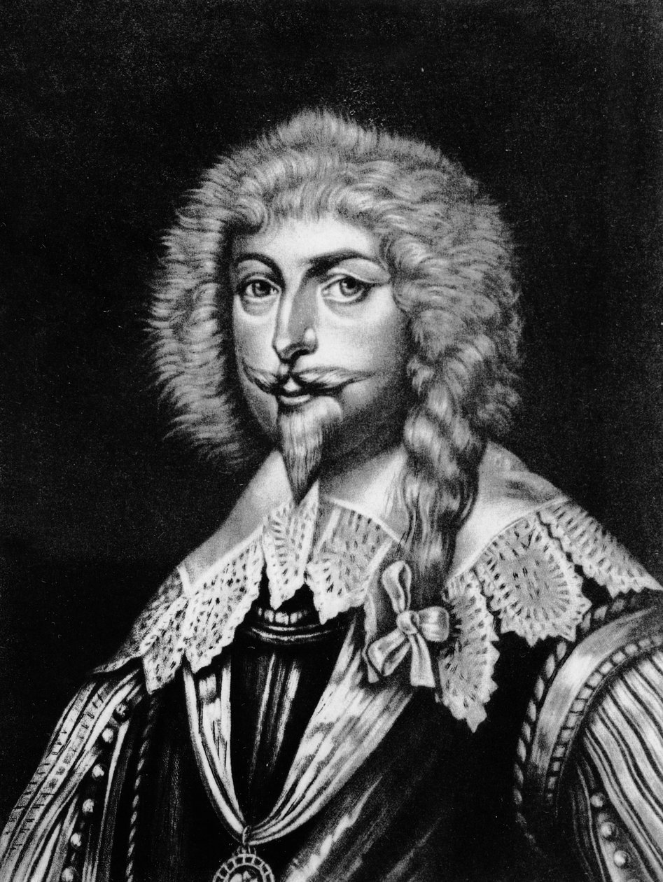 Sir Edward Sackville (1591-1652) 4e Graaf van Dorset, illustratie uit 