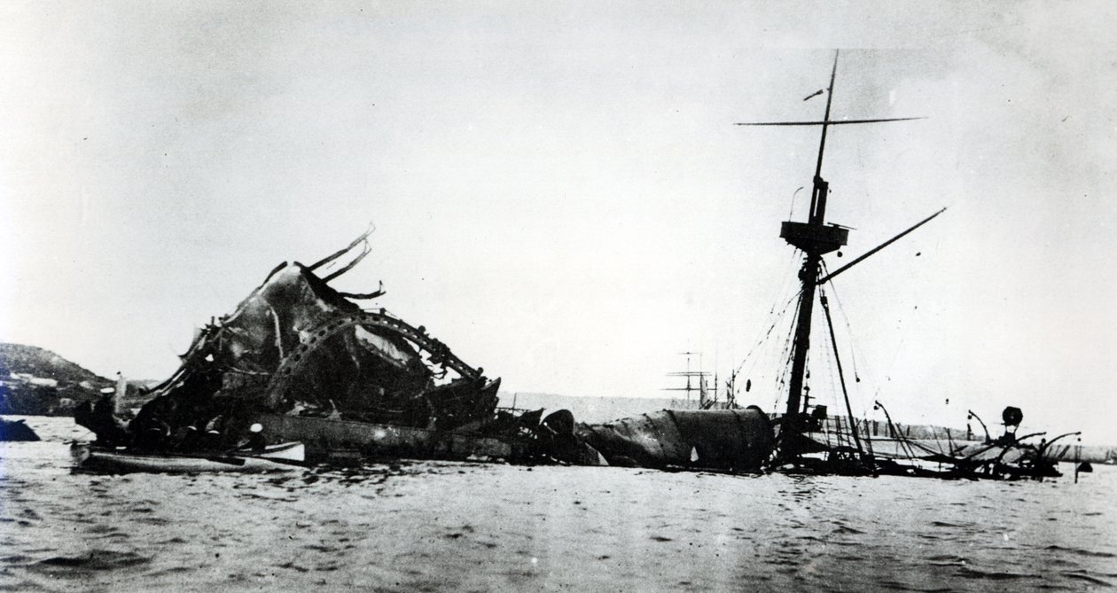 De Catastrofe van de USS Maine, 1898 door American Photographer