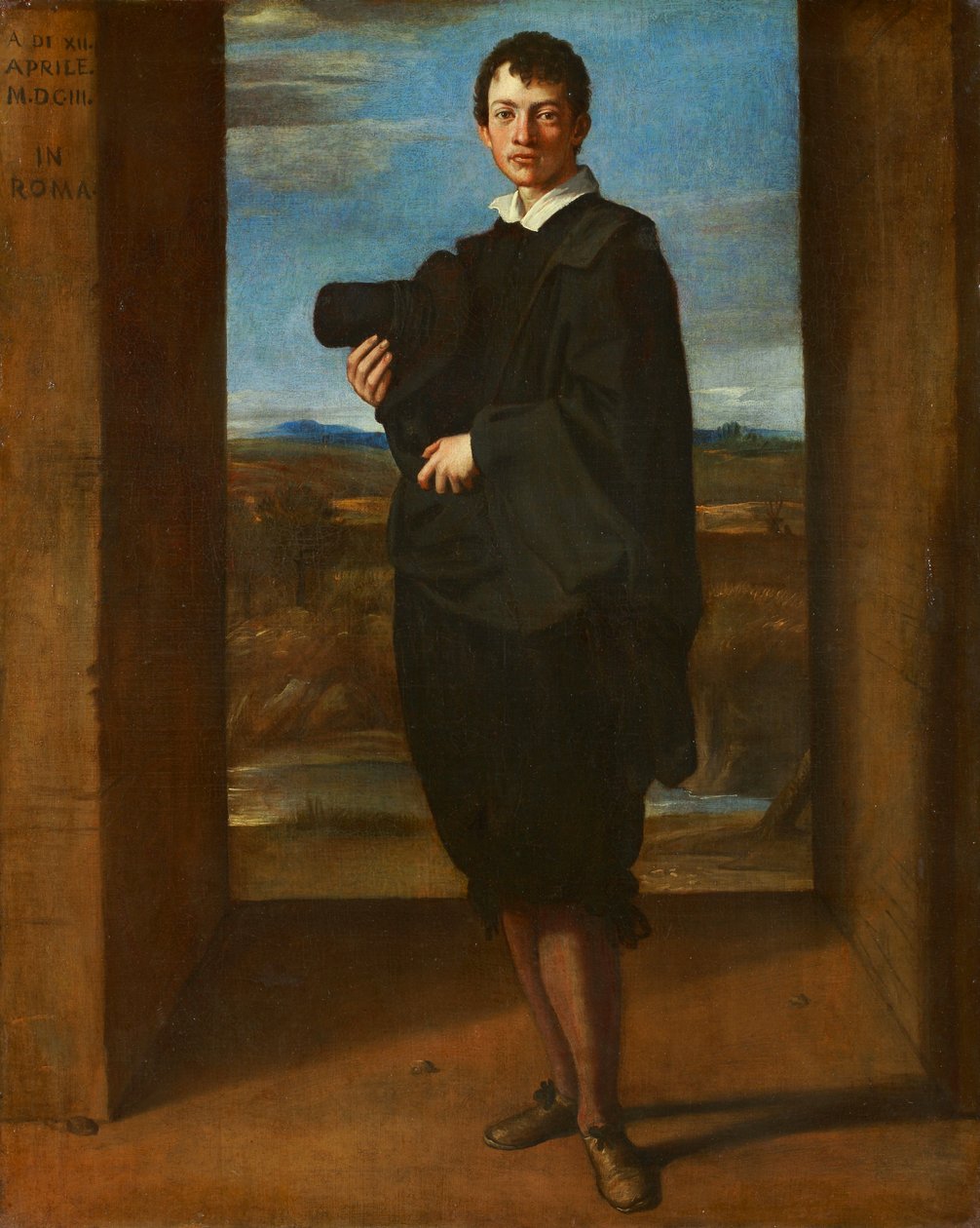 Portret van een jonge man door Domenichino