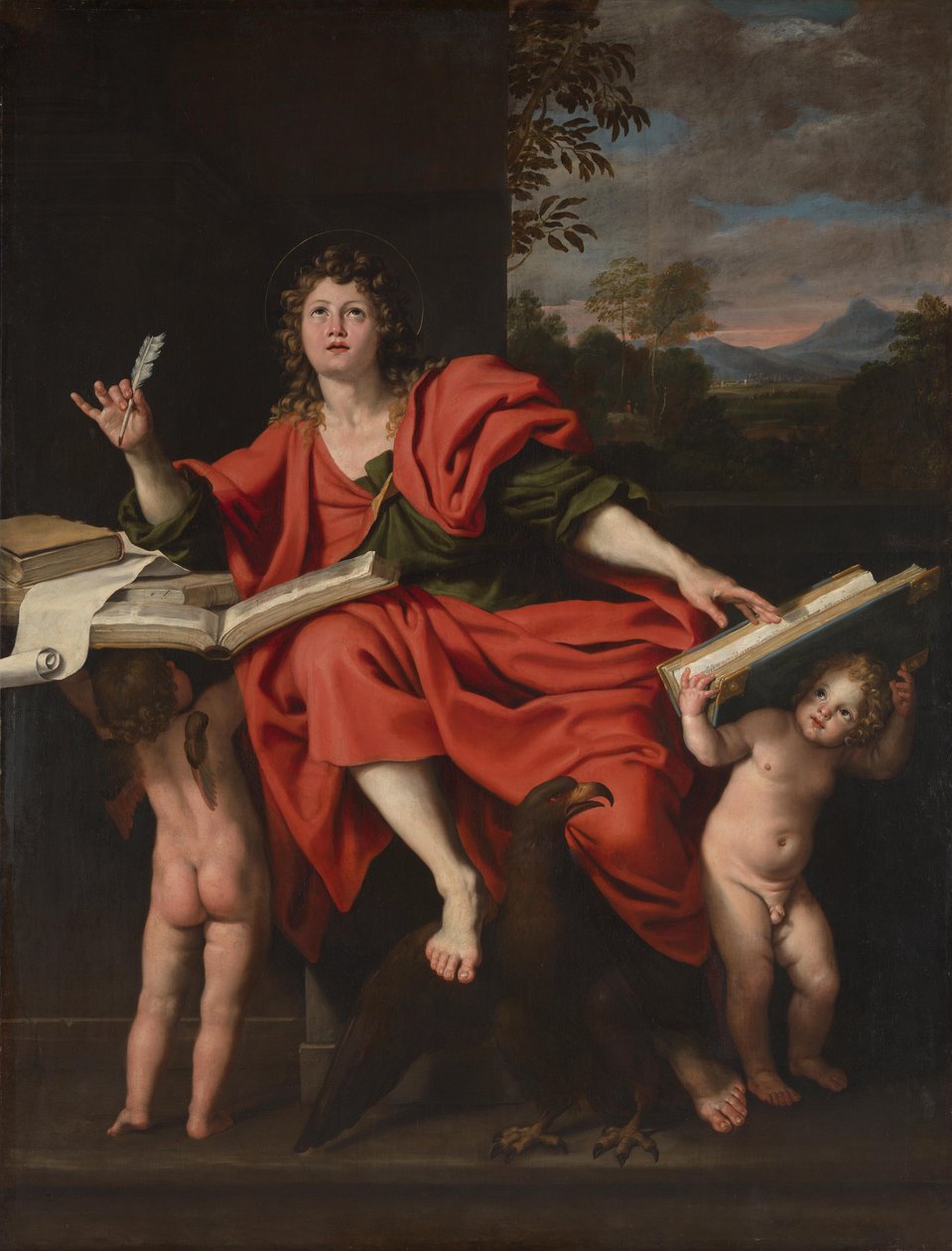 Sint Jan de Evangelist door Domenichino