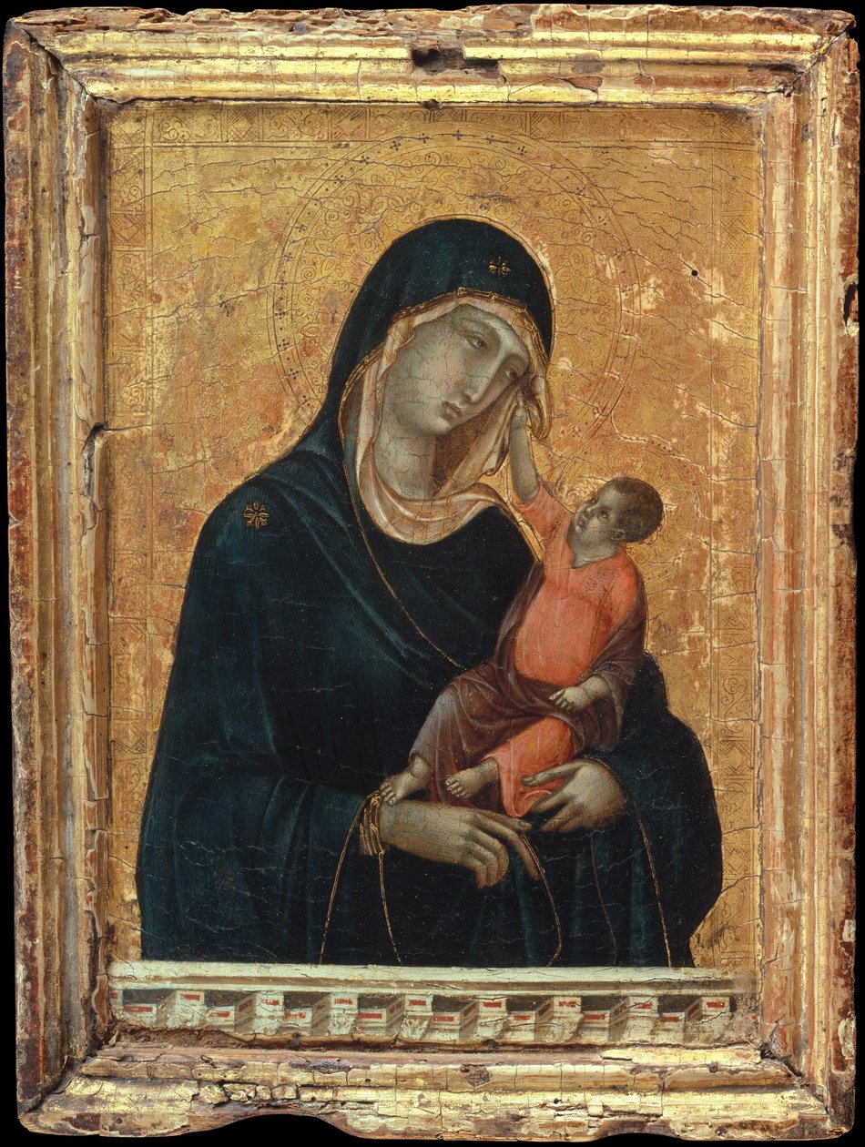 Madonna en kind door Duccio di Buoninsegna