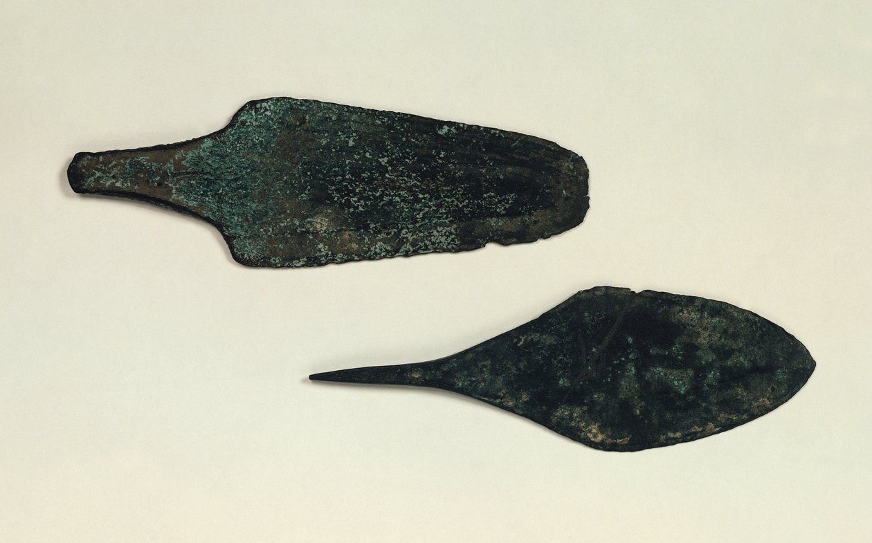 Twee dolken, 2000-1800 v.Chr. (koper) door Prehistoric
