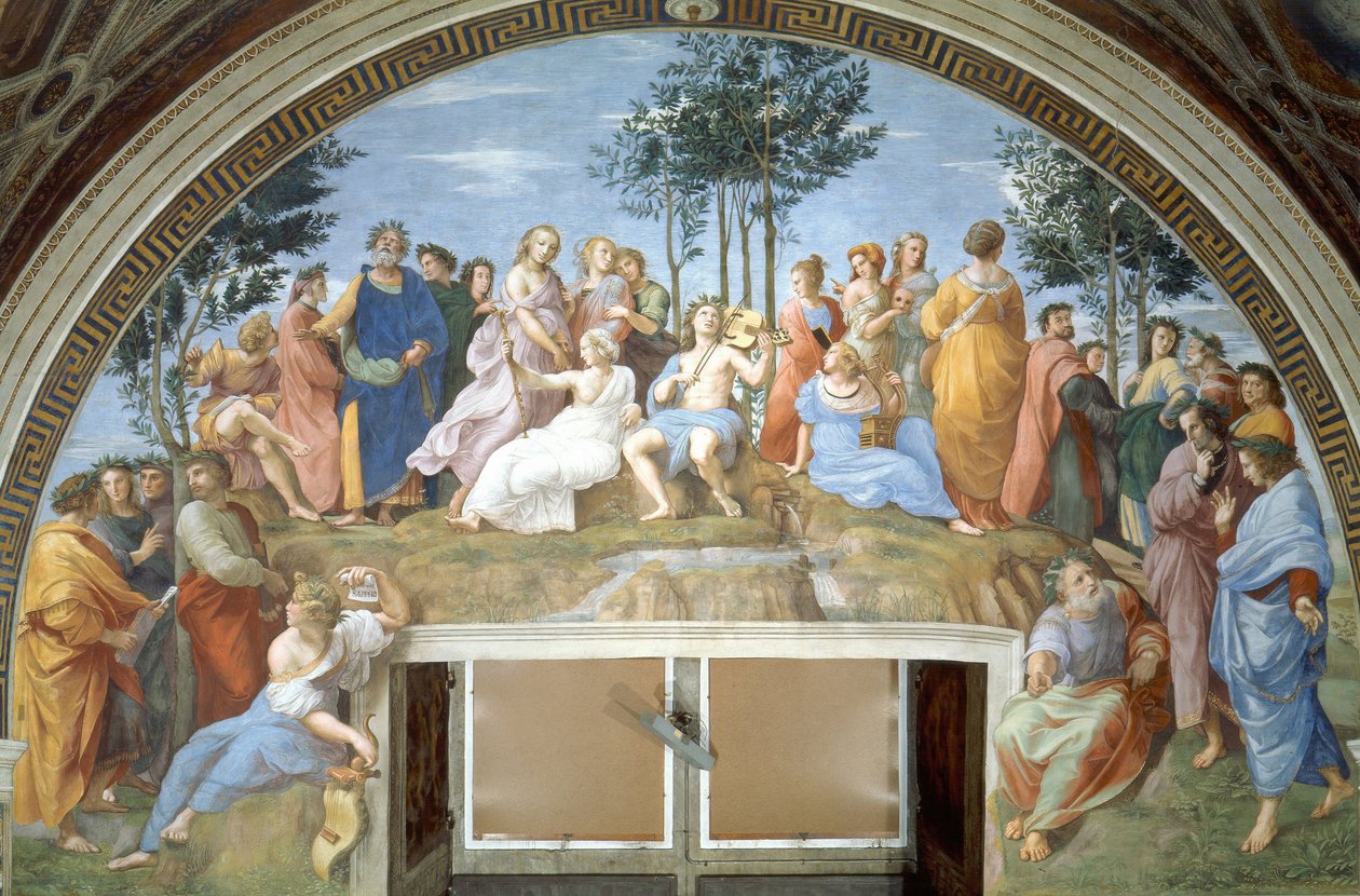 El Parnaso door Raffaello Sanzio Raphael