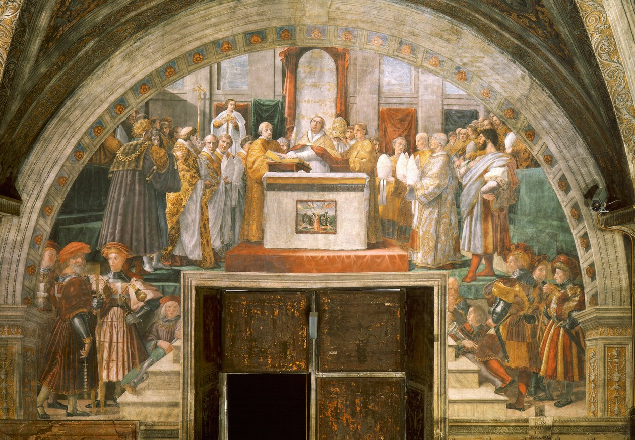 Rechtvaardiging van Leo III door Raffaello Sanzio Raphael
