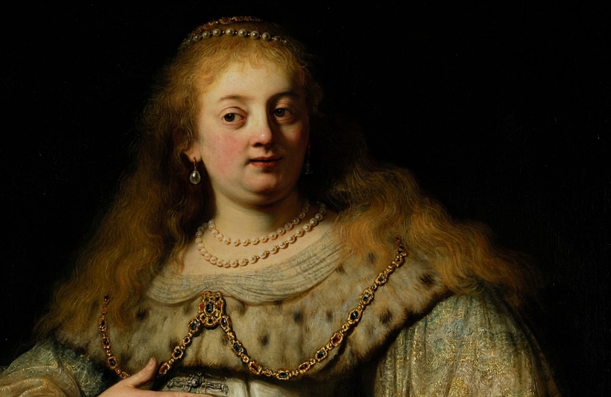 Artemisia (detail) door Rembrandt van Rijn
