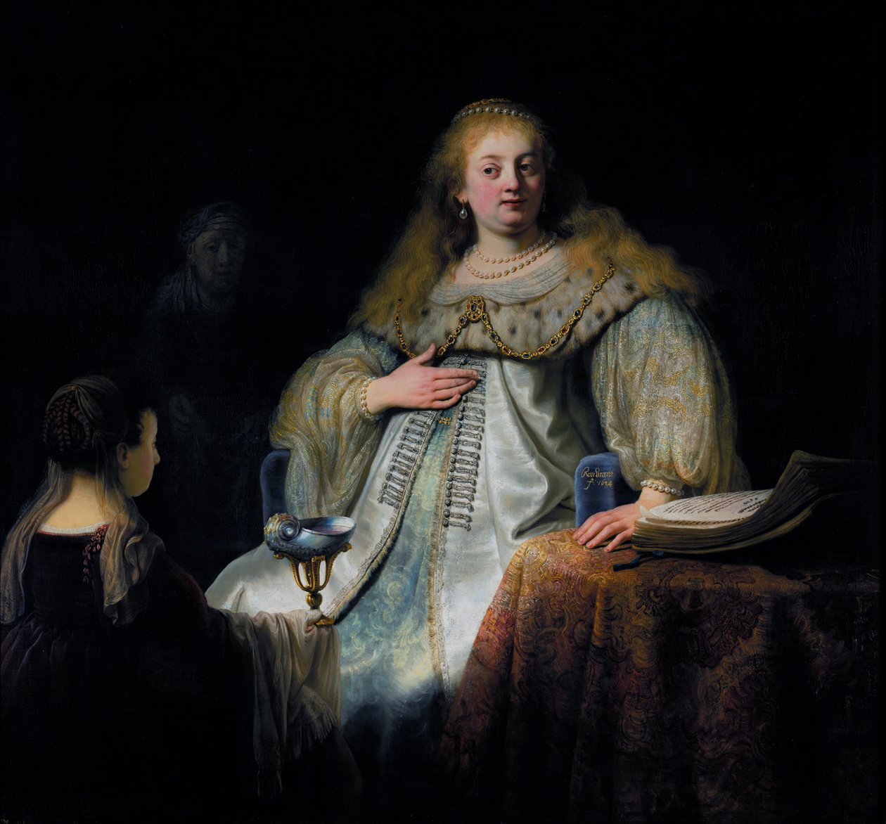 Sophonisba ontvangt de gifbeker door Rembrandt van Rijn