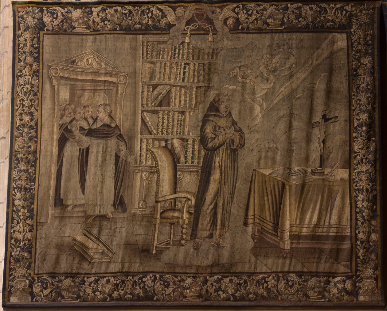 Sint Bonaventura in gebed door Unknown