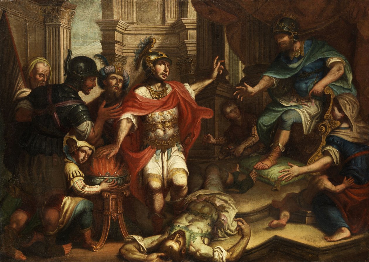 Scaevola steekt zijn hand in het vuur door Unknown