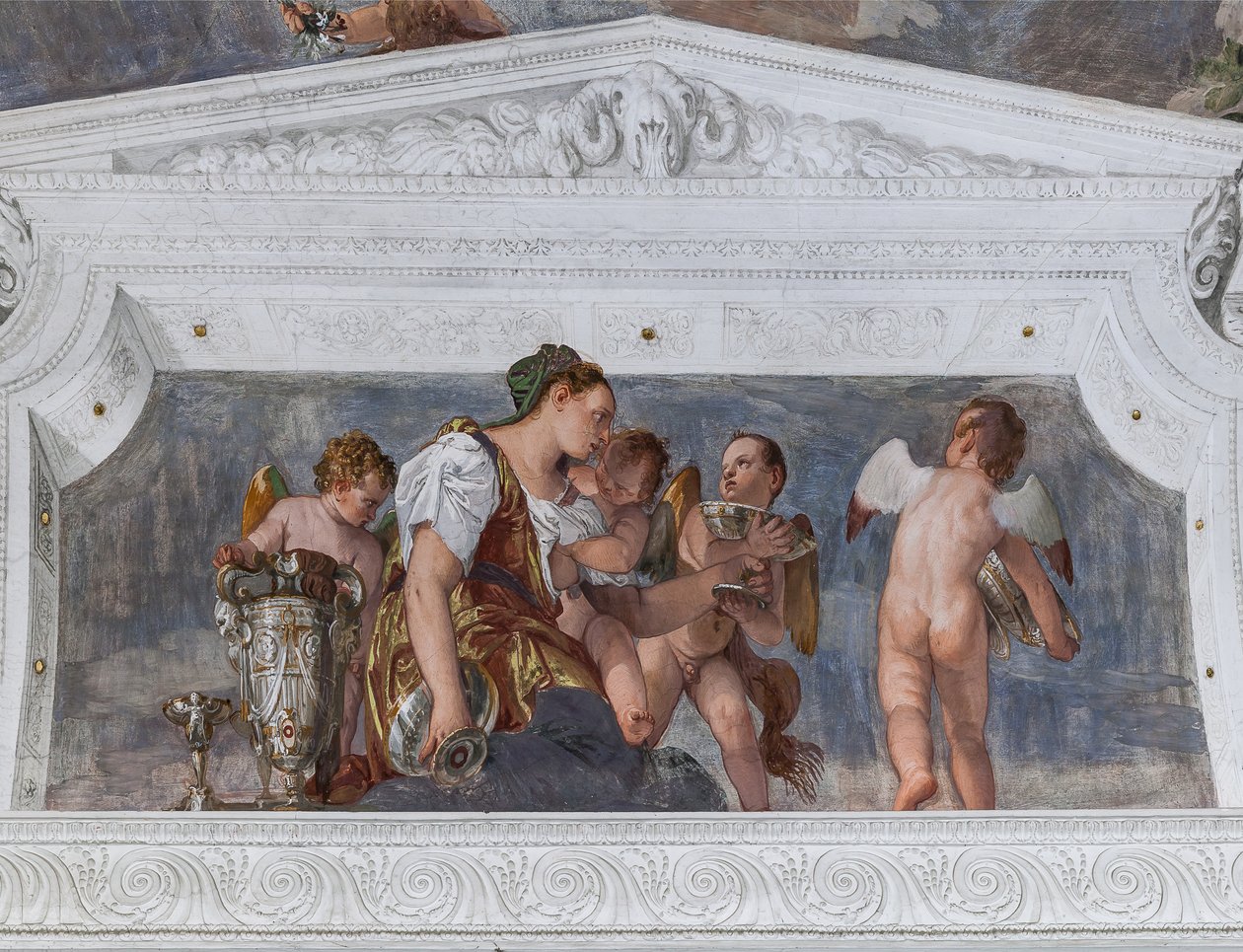 Allegorie van overvloed door Veronese