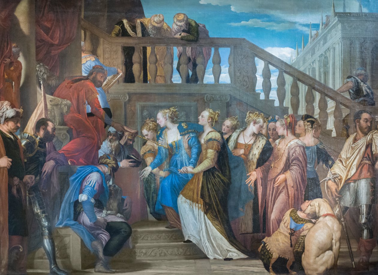 Esther en Ahasveros door (1528 88) Veronese