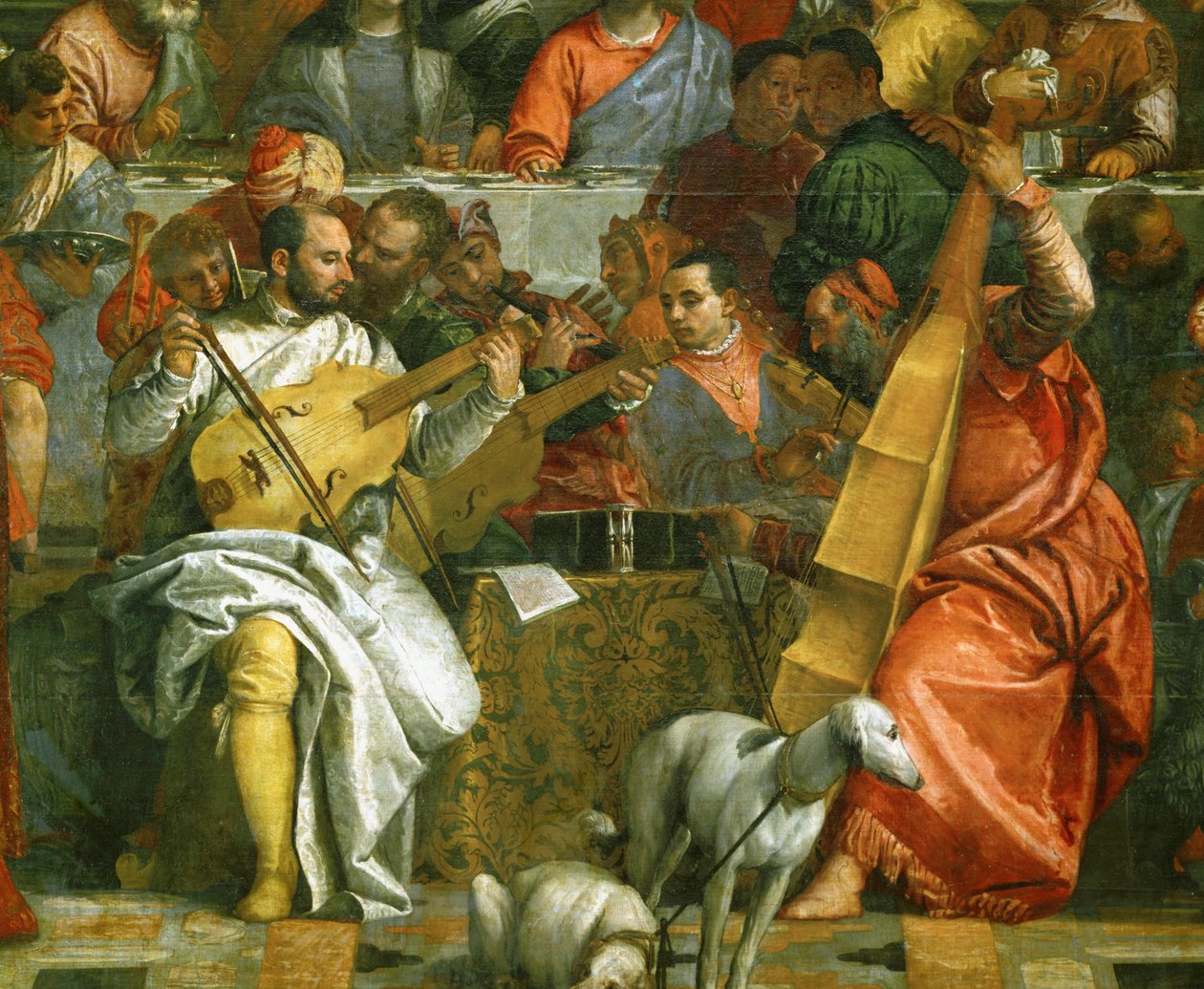 De bruiloft in Kana ... door (1528 88) Veronese