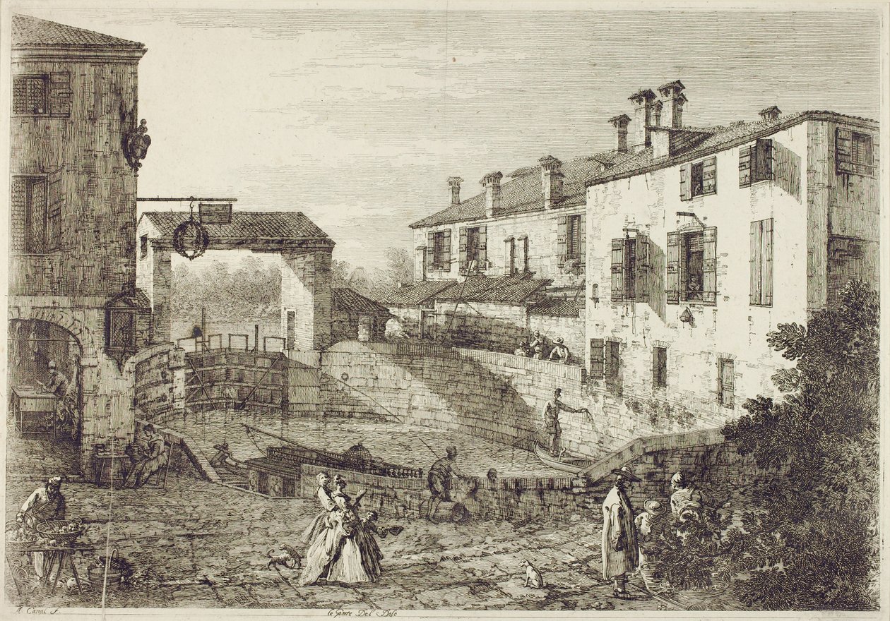 Le Porte de Dolo door Canaletto