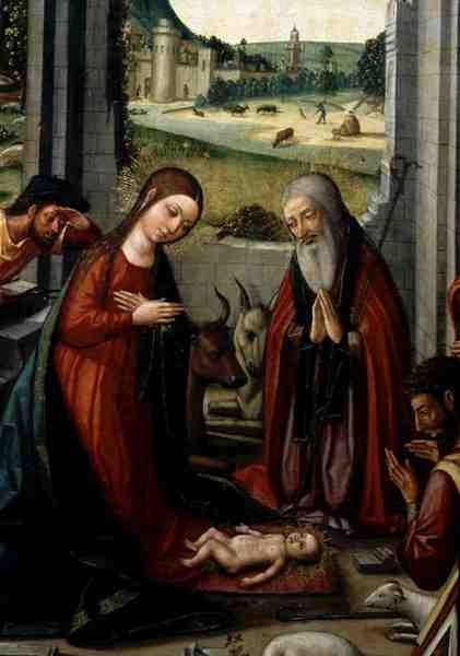 Geboorte door (attr. to) Master of Jativa