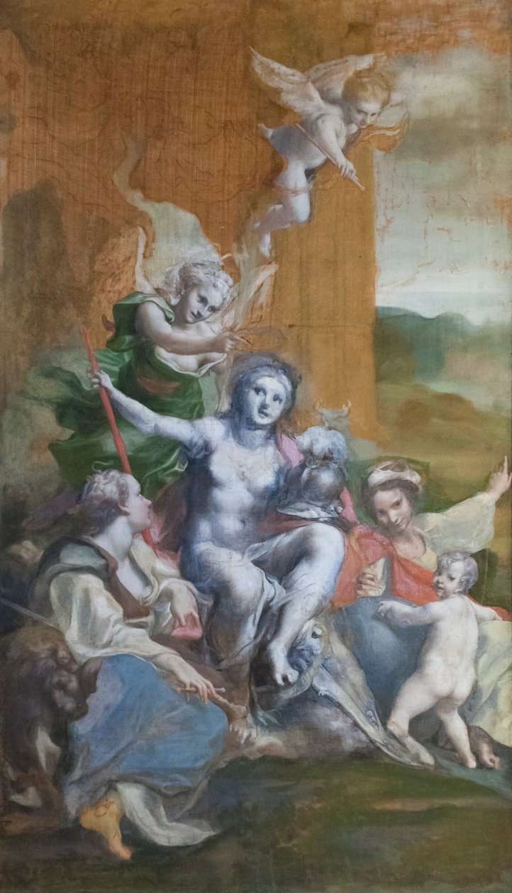 Allegorie van deugd door (c.1489 1534) Correggio