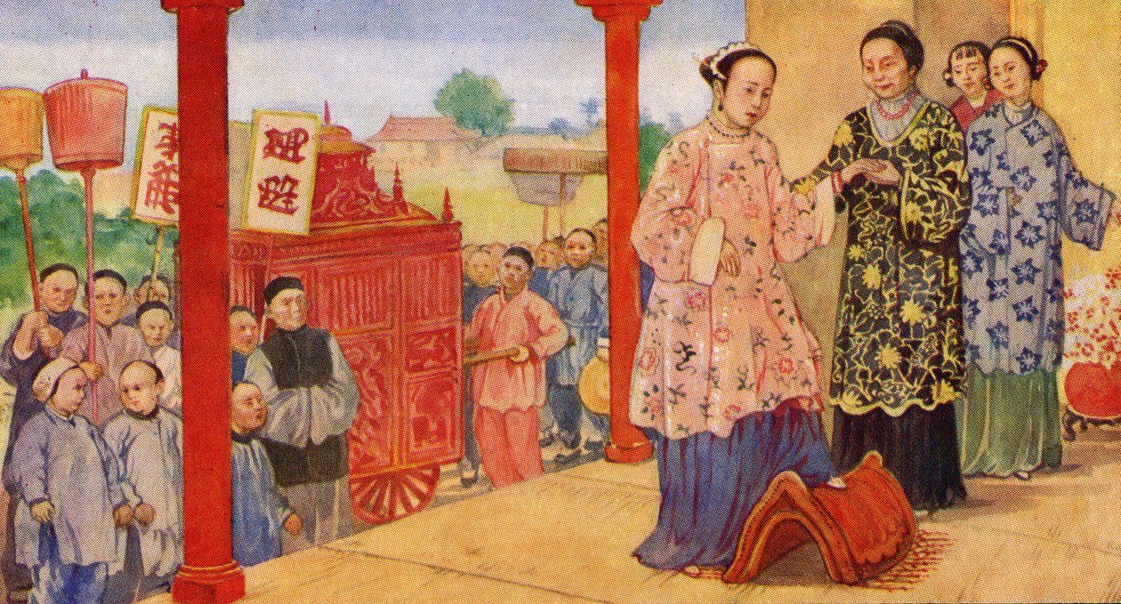 Een Chinese bruiloft door Unknown