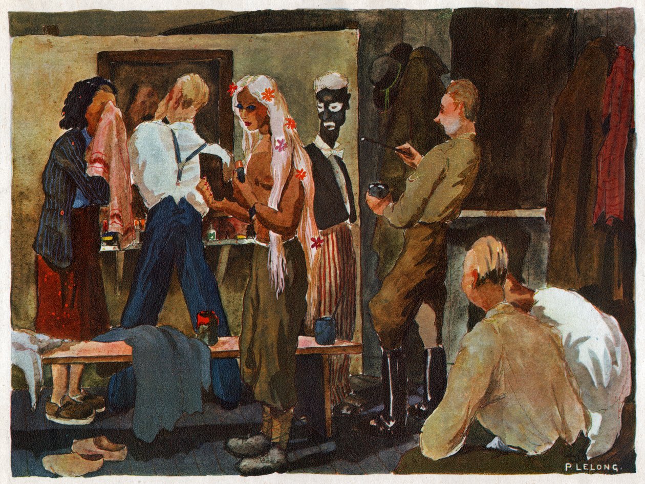 Gevangenenkamp in Duitsland door Unknown