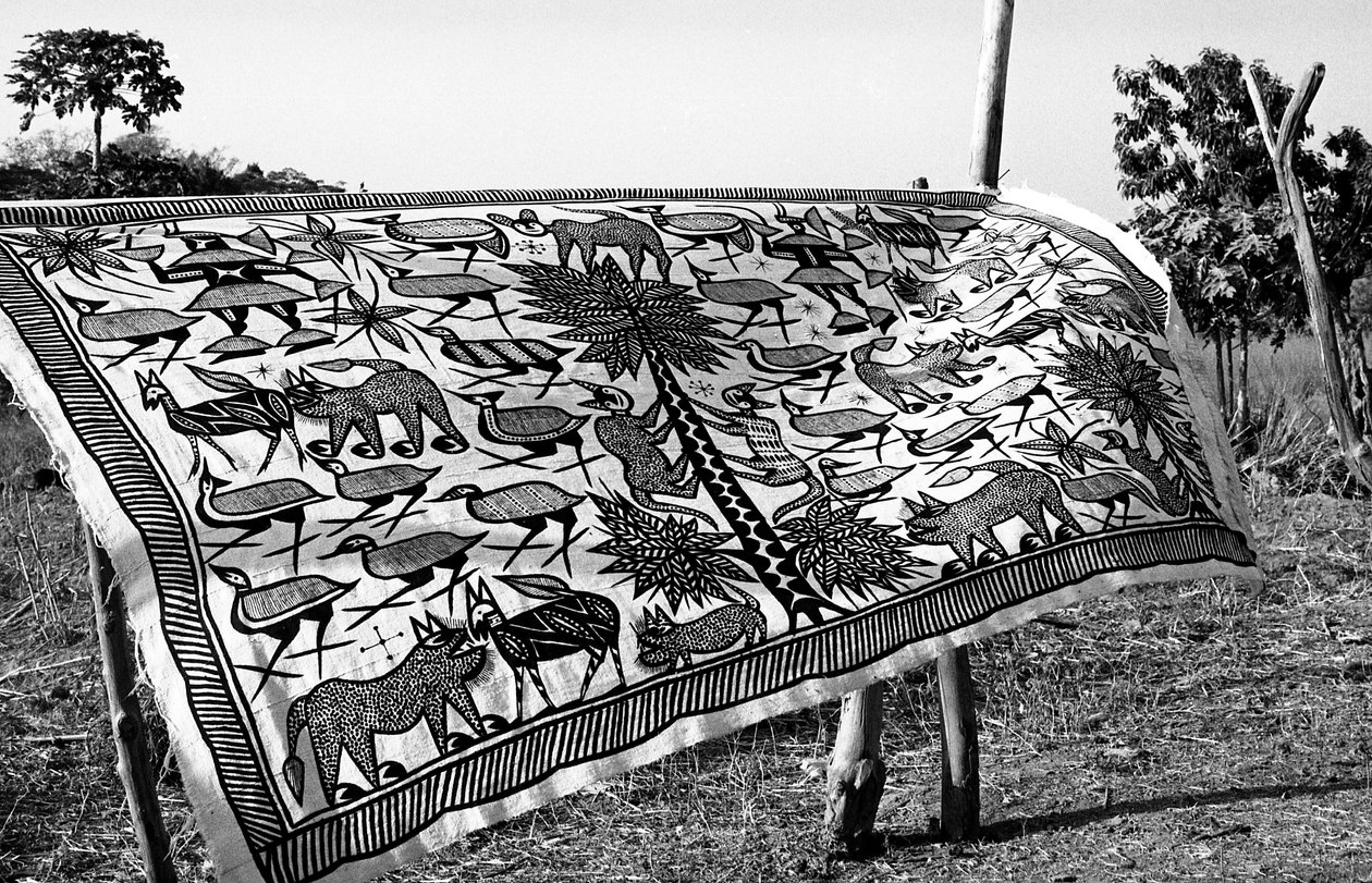 Ivoorkust Canvas van Korhogo door Unknown