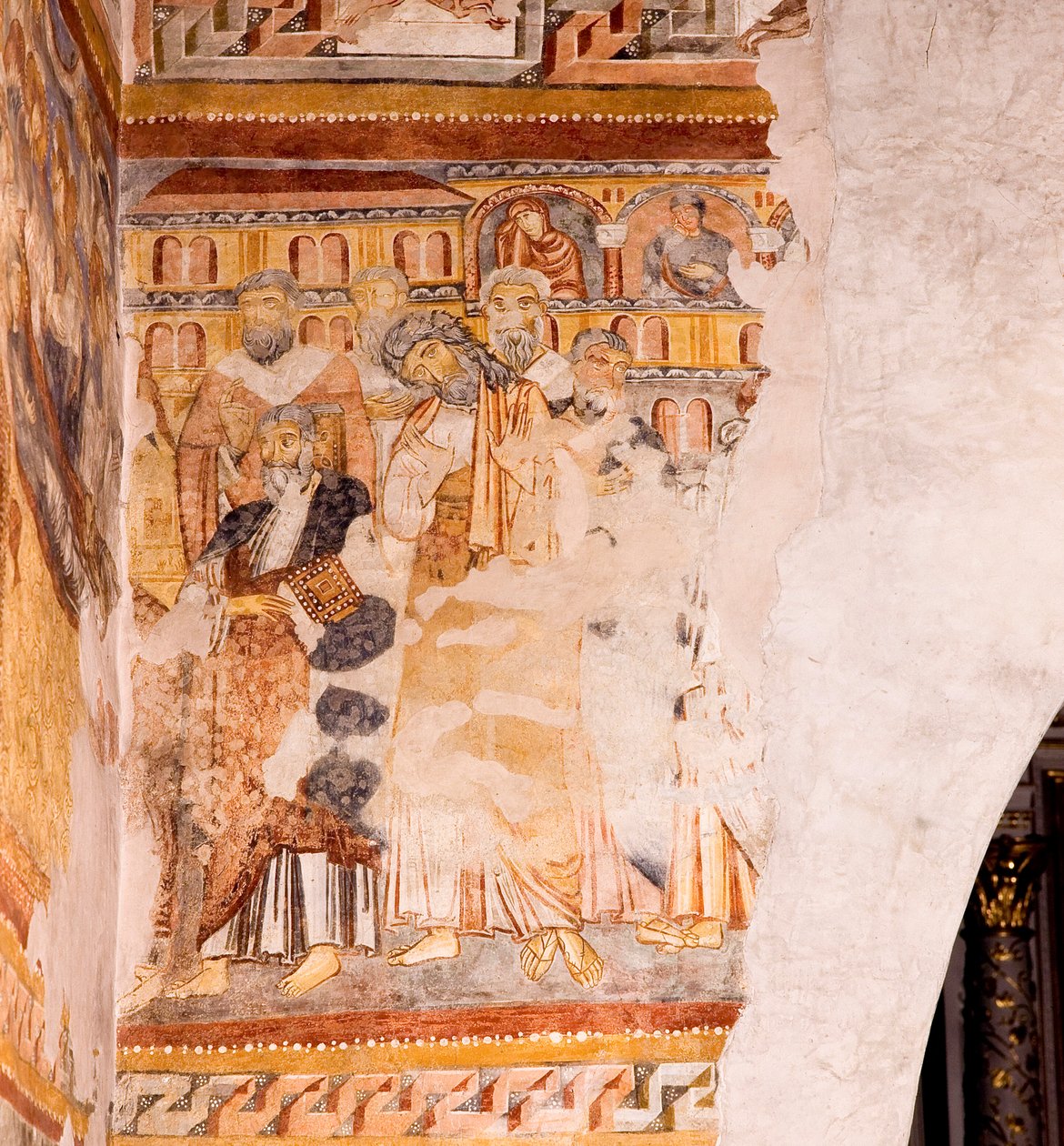 Fresco, St. Maria del Conforto kerk, Maia Bassa, Merano, Trentino Alto Adige, Italië door Unknown