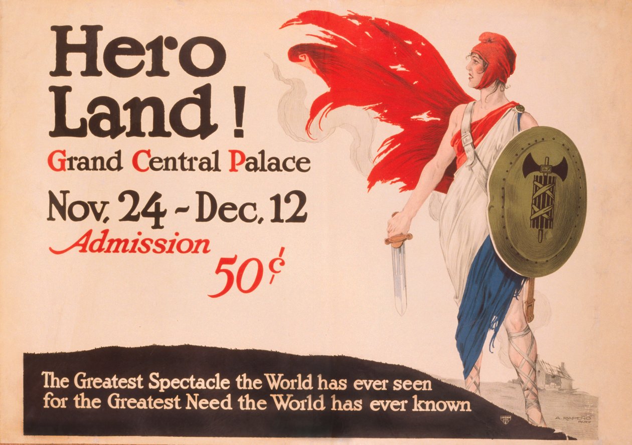 Franse Hero Land Poster door Unknown
