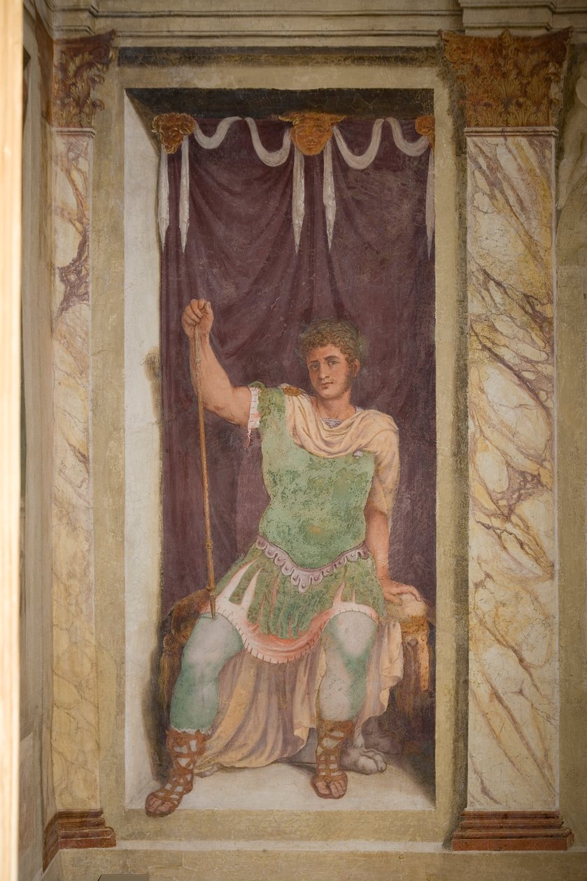 Fresco, Villa dei Vescovi, Luvigliano, Veneto, Italië door Unknown