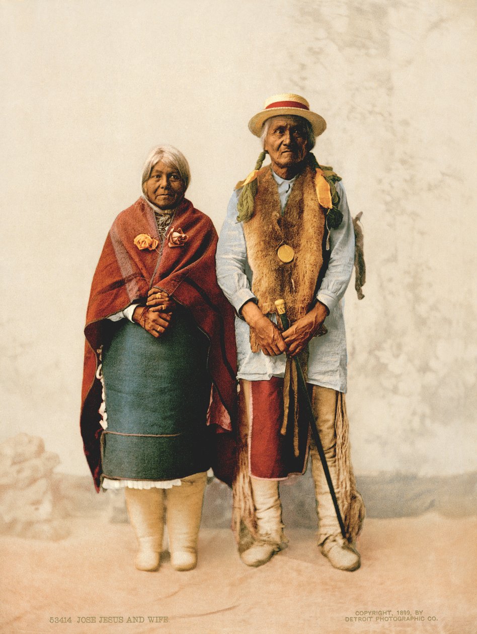 Jose Jesus en vrouw door Unknown