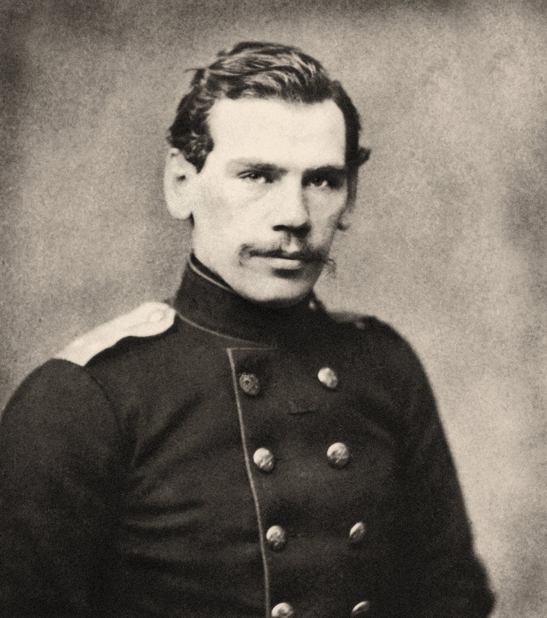 Portret van Leo Tolstoy, 1855 door Unknown