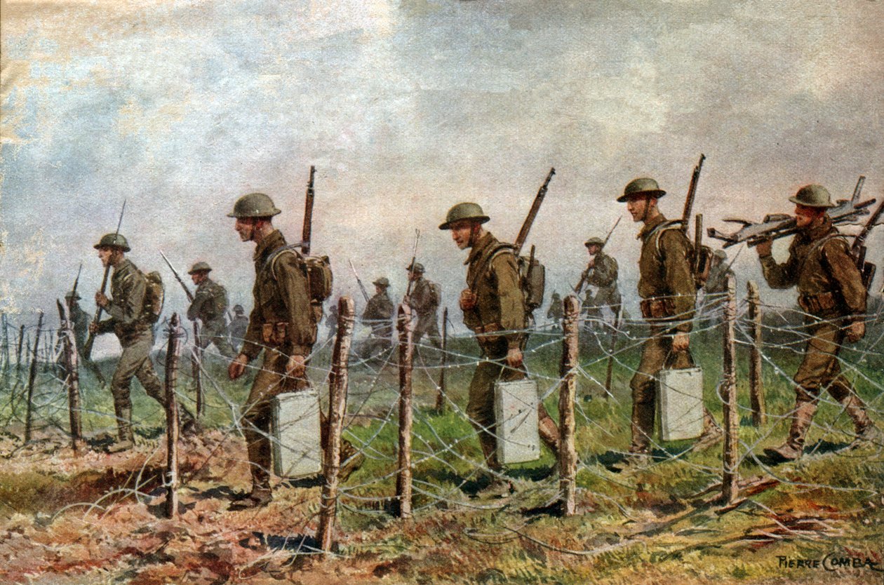 Amerikaanse soldaten, 1917 door Unknown