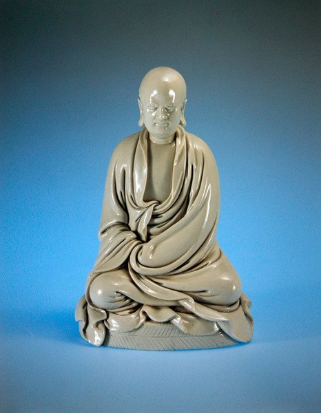 Bodhidharma (Damo), Ming-dynastie (1368-1644) door Chinese School