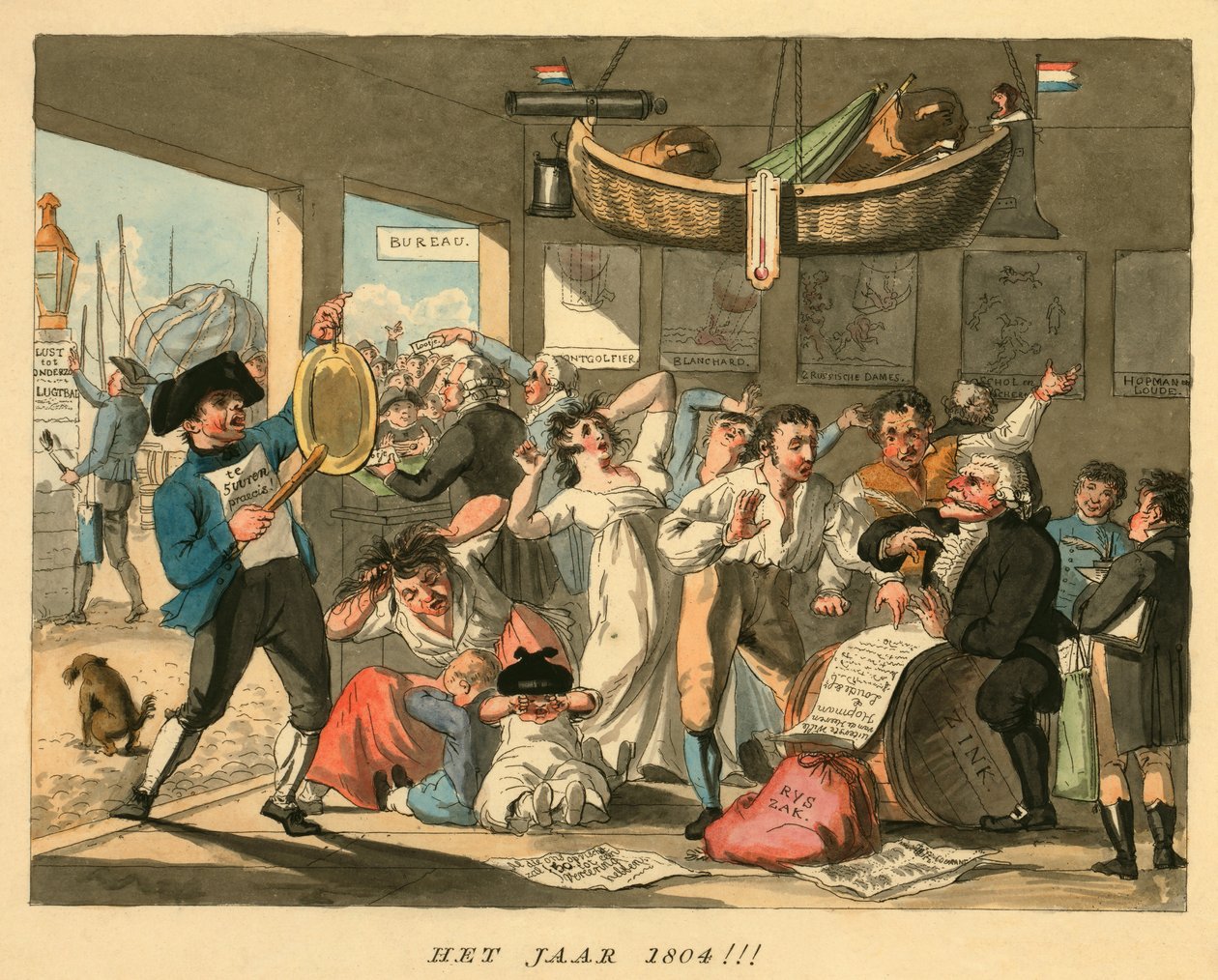 Het Jaar 1804!!!, gepubliceerd 1794 door Dutch School