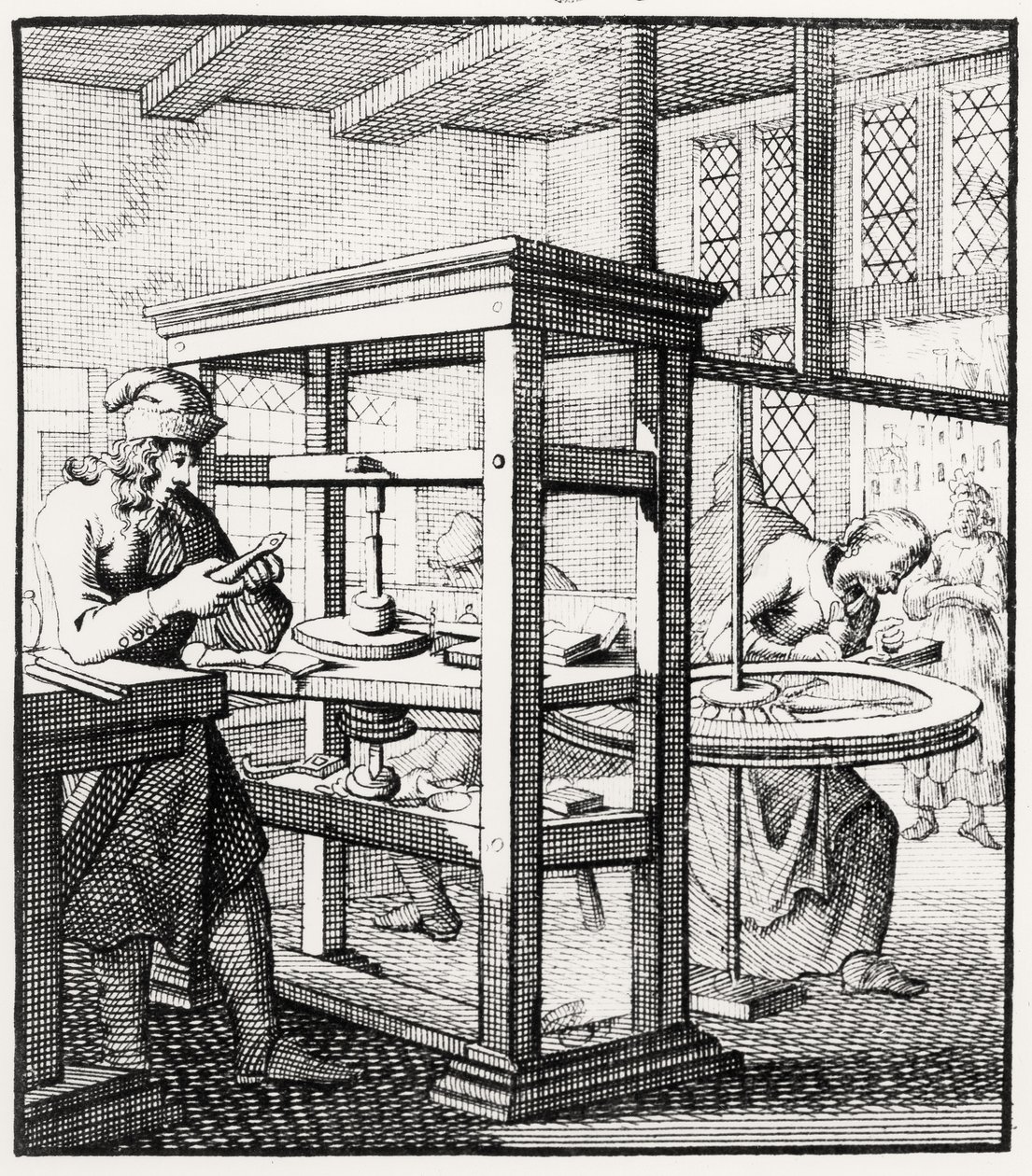 De Diamantslijper, 1718 door Dutch School