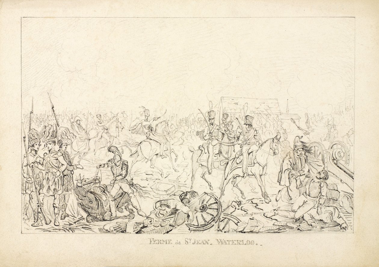 Waterloo, 1815 door English School