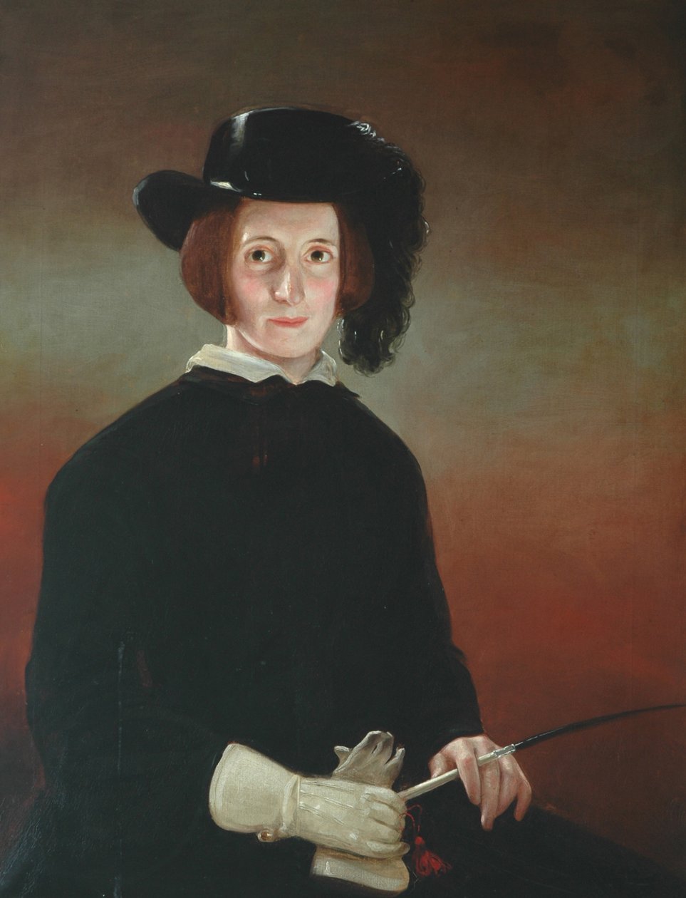 Vrouw in Rijkostuum door English School