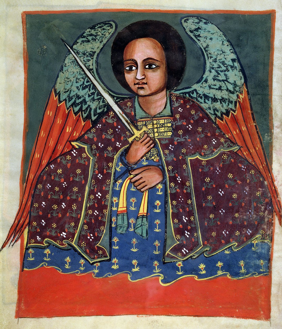 De Aartsengel Michaël door Ethiopian School