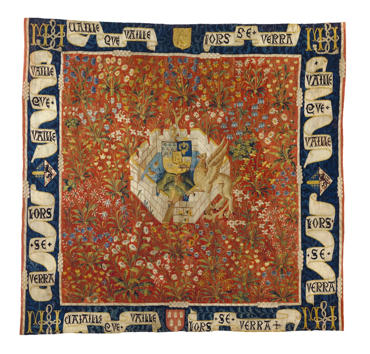 Millefleurs Tapijt, ca. 1520 door Flemish School
