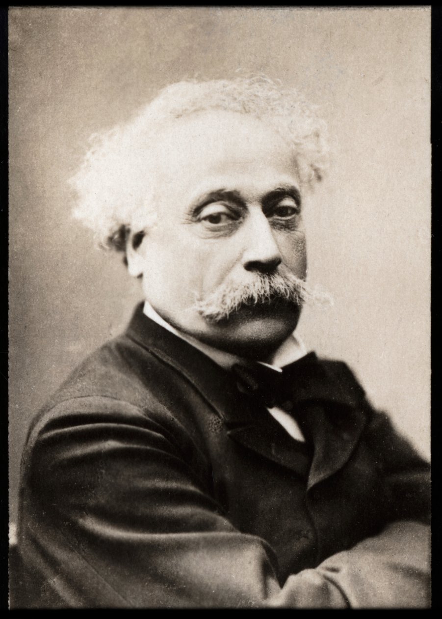Portret van Alexandre Dumas fils (1824-1895), Franse auteur en toneelschrijver door French Photographer