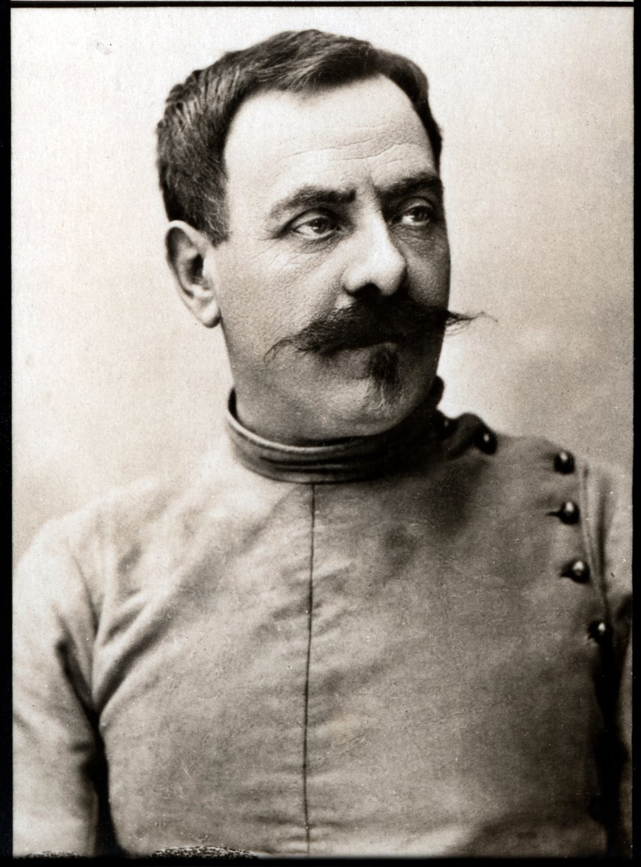 Portret van Arsene Vigeant, Franse schermer door French Photographer