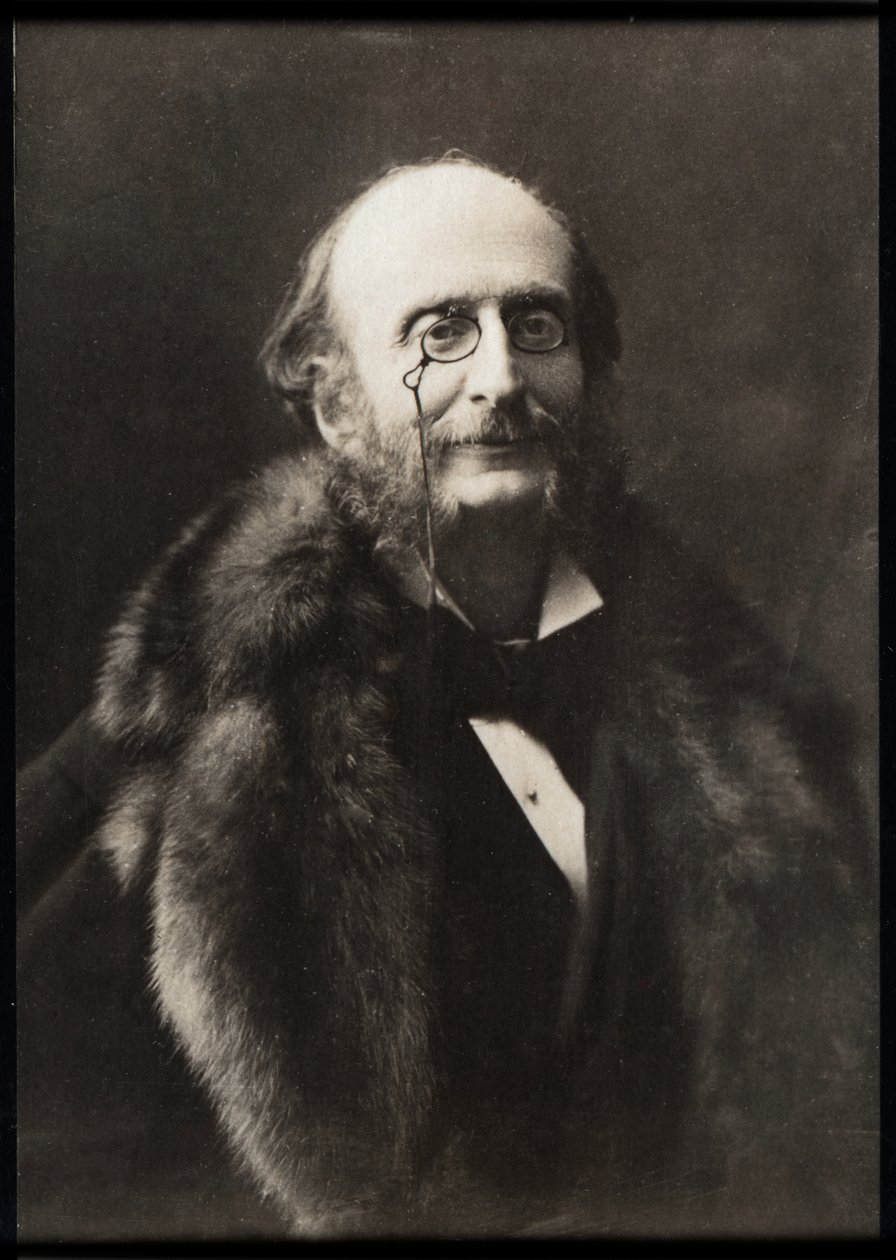 Portret van Jacques Offenbach (1819-1880), Franse componist en cellist door French Photographer