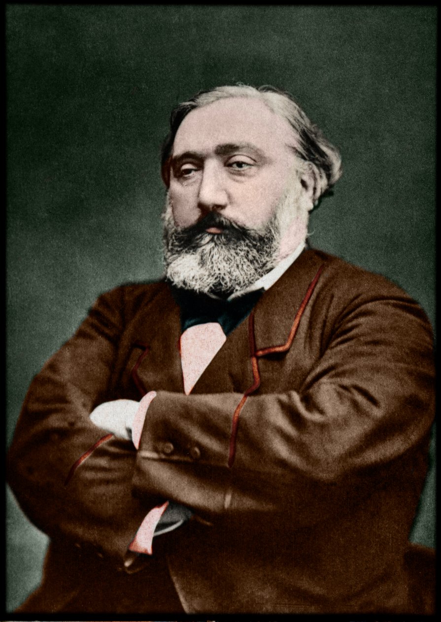 Portret van Leon Gambetta (1838-1882), Franse staatsman door French Photographer