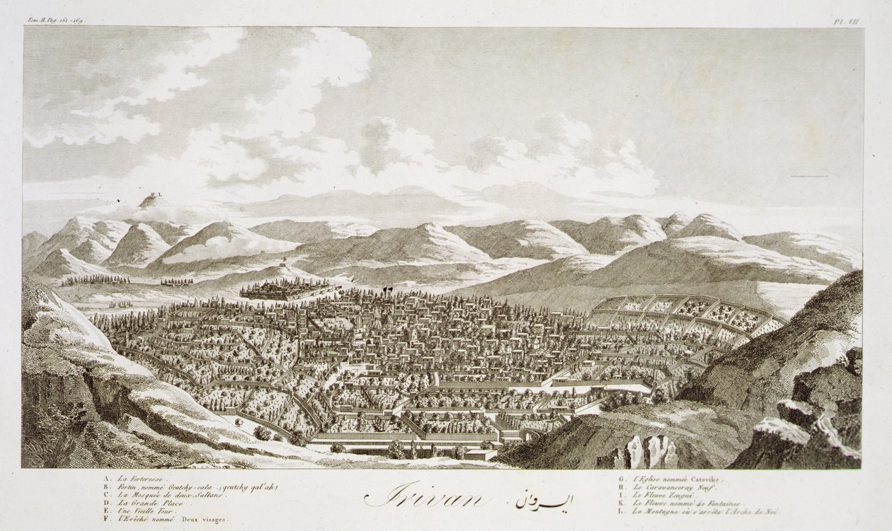 Irivan, uit Voyages du Chevalier Chardin en Perse, et en autres Lieux d