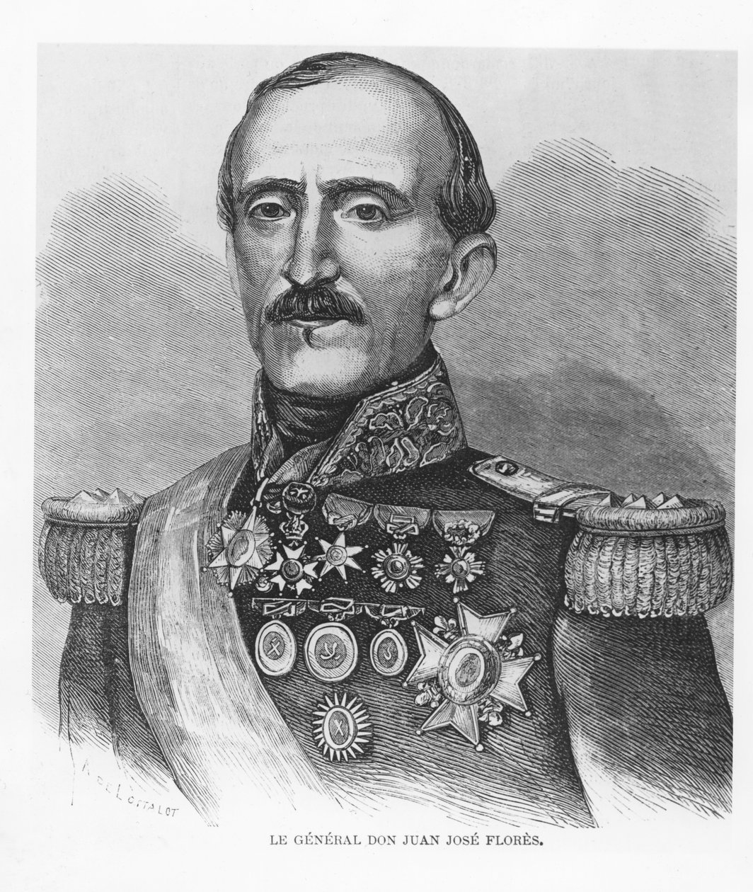 Juan José Flores door French School