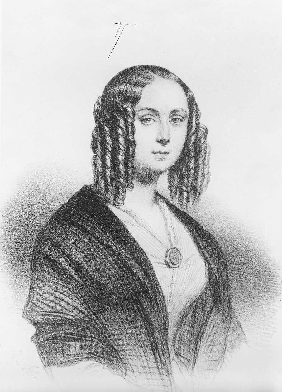 Louise Colet door French School